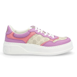 NWT Gucci GG Low Top Chunky Platform Sneakers Purple/White Women's Size 41/10.5
