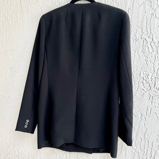 J.Crew Long Sleeve Double Breasted Blazer Suit Jacket Black Women's Size 10T