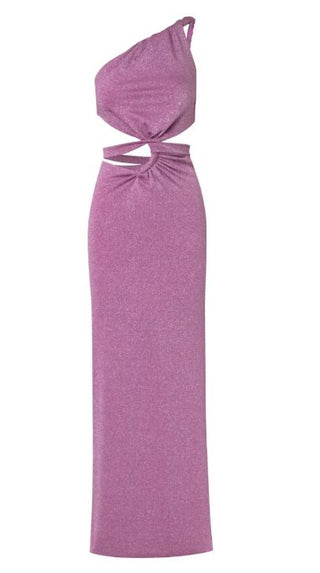 NWT BaoBab Luada Twisted One-Shoulder Maxi Dress Lirio Purple Women's Size Small