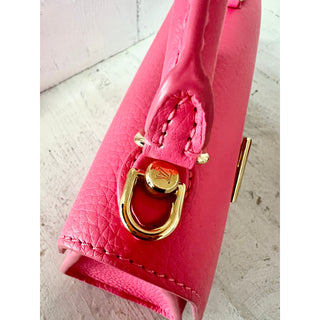 Louis Vuitton Taurillon Leather Twist One Handle BB Handbag Dragon Fruit