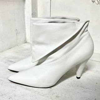 Givenchy Bottine Show 80 Foldable Ankle Fashion Bootie White Women's 39 / 8.5
