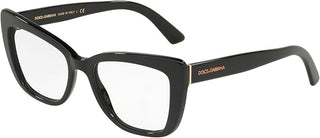 Dolce and Gabbana DG 3308 Black Oversized Optical Frames Cat Eye Eyeglass