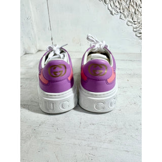 NWT Gucci GG Low Top Chunky Platform Sneakers Purple/White Women's Size 41/10.5