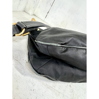 Prada Milano Tessuto Adjustable Single Strap Shoulder Handbag Black