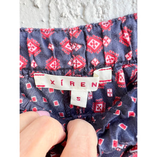 Xirena Hi Low Hem Geometric Print Pull On Midi Skirt Multicolor Women's Small