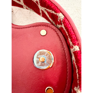 NWT Valentino Garavani Iconographe Loco Canvas Envelope Hobo Bag Red One Size