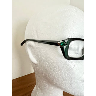 NWT Boucheron Rectangle Shape BOU 3 Optical Eyeglass frames Green Women's