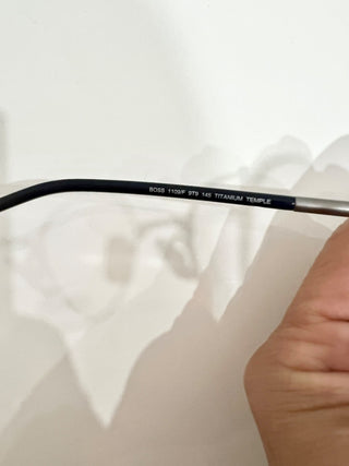 NWOT Hugo Boss 1109/F 9T9 Titanium Temple Optical Frames Rectangle Oval Eyewear