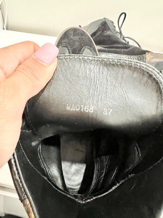 Louis Vuitton Suede Calfskin Monogram Laureate Platform Desert Boots 37/US 6.5