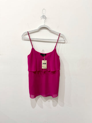 Guess by Marciano Sleeveless Layered Camisole Tank Top Pink Women's Size XS