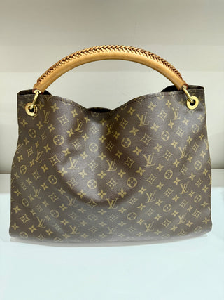 Louis Vuitton Monogram Canvas Artsy GM Shoulder Tote Handbag Brown