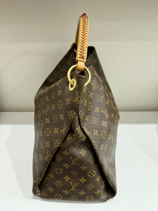 Louis Vuitton Monogram Canvas Artsy GM Shoulder Tote Handbag Brown