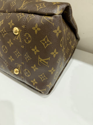 Louis Vuitton Monogram Canvas Artsy GM Shoulder Tote Handbag Brown