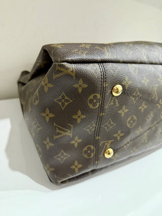 Louis Vuitton Monogram Canvas Artsy GM Shoulder Tote Handbag Brown