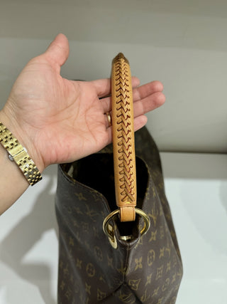 Louis Vuitton Monogram Canvas Artsy GM Shoulder Tote Handbag Brown
