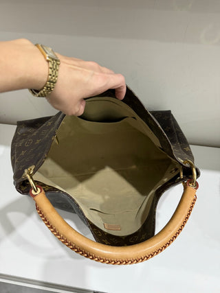 Louis Vuitton Monogram Canvas Artsy GM Shoulder Tote Handbag Brown