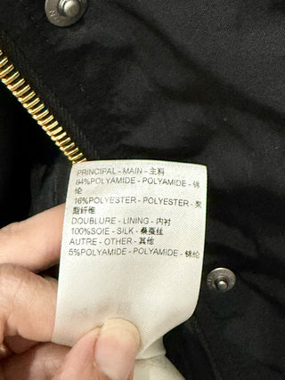 Louis Vuitton LV Monogram Trim Hooded Bomber Jacket Black Women's Size 34/ US 2