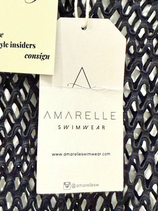 NWT Amarelle Swimwear Naomi Halter Long Cover-Up Dress Black Women's One Size