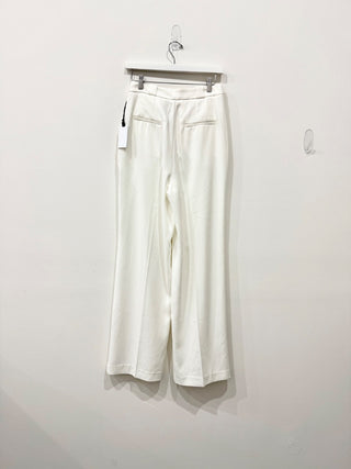 NWT ASTR The Label Bryony Flat Front Seams Wide Leg Pants Off White Womens Small