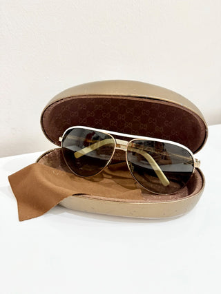 Gucci Green Dark Lense Sunglasses GG 1827/S