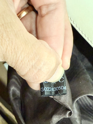 Gucci Large Sylvie 1969 Leather Handbag with Removable Strap White