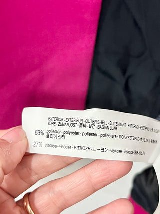 Zara Bell Sleeves Frilled Cuffs Open Coat Jacket with Pocket Pink Women's Small