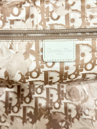 Christian Dior Leather Large Detective Gaucho Saddle Handbag Cream