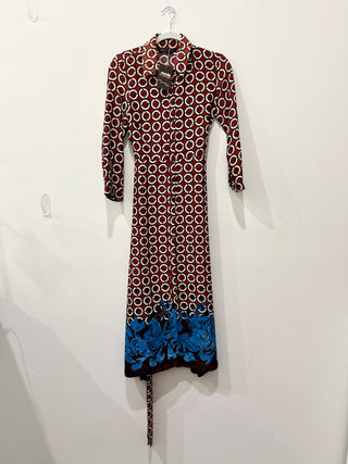 Zara pattern midi shirt dress, XS
