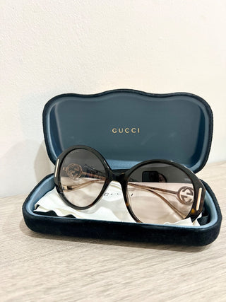 Gucci GG 1202 sunglasses tortoise and metal