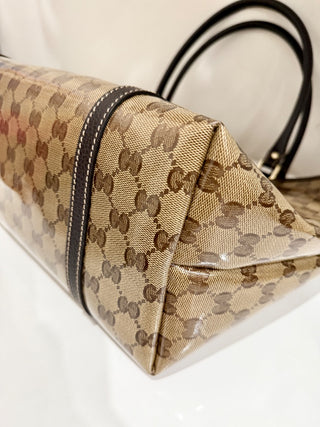 Gucci coated canvas tote bag