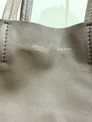 Celine cabas vertical large tote bag lamb leather
