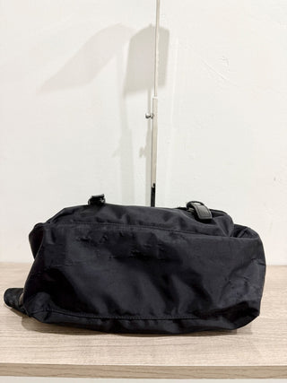 Prada black nylon messenger bag