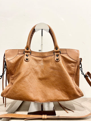 Balenciaga leather le city medium bag