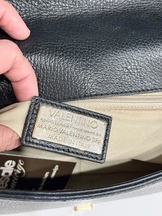 Valentino by Mario Valentino leather shoulder bag with chain