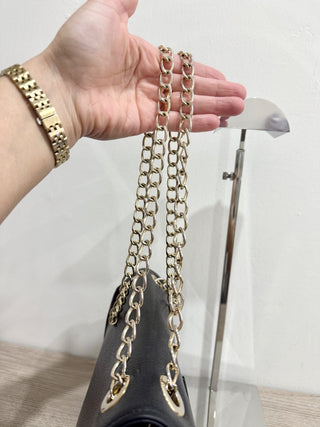 Valentino by Mario Valentino leather shoulder bag with chain