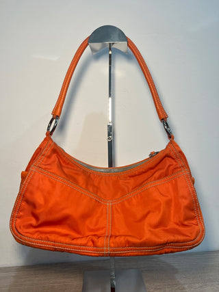 Prada nylon and leather shoulder bag medium size