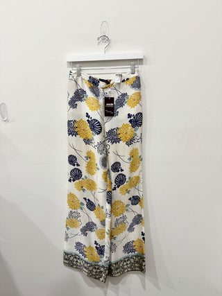 Zara pattern satin pants, S