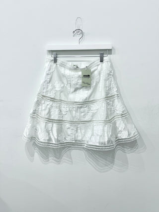 Alexis eyelet tulle midi skirt A line, L