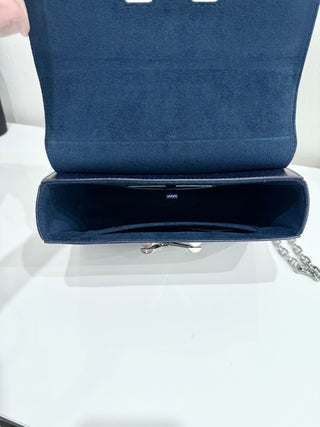 Louis Vuitton Blue Nuit Epi Leather Sequin Flames Twist MM Bag Limited Edition