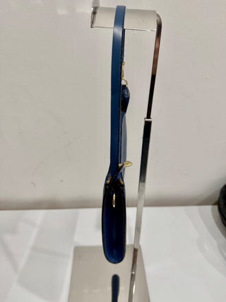 Louis Vuitton Leather 1998 Epi Pochette Accessoires Shoulder Bag Blue Size Small