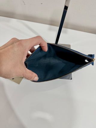 Louis Vuitton Leather 1998 Epi Pochette Accessoires Shoulder Bag Blue Size Small