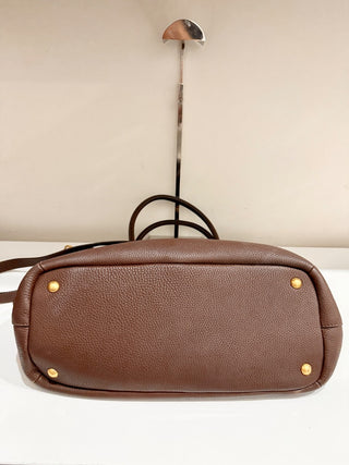 Prada large shopper leather bag with strap