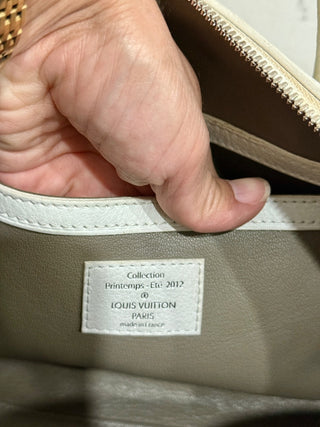 Louis Vuitton LV Monogram Bouclettes Speedy Round Bag Mint Womens Medium
