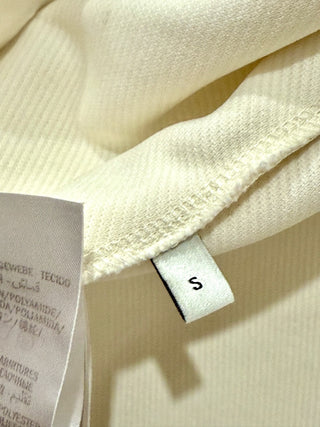 Gucci Web Trim Long Sleeve Full Zip Twill Bomber Jacket Cream Women's Size Small