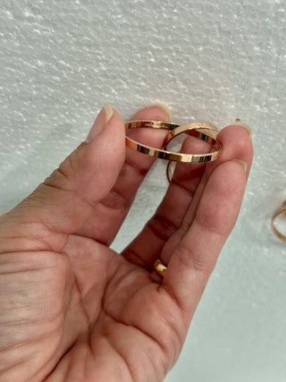 Trina Turk Drop Dangle 3 Layer Round Hoop Hook Earrings Rose Gold