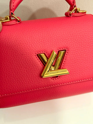 Louis Vuitton Taurillon Leather Twist BB Bag Pink Women's Size Small