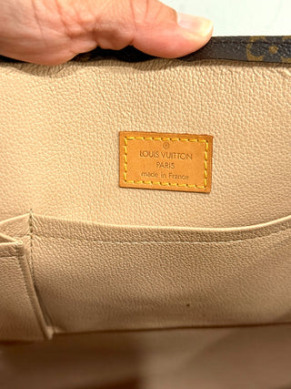 Louis Vuitton Monogram Canvas Sac Plat Top Handle Tote Bag