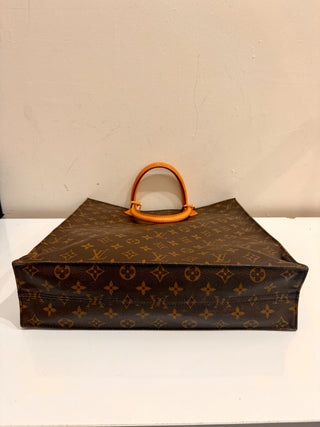 Louis Vuitton Monogram Canvas Sac Plat Top Handle Tote Bag