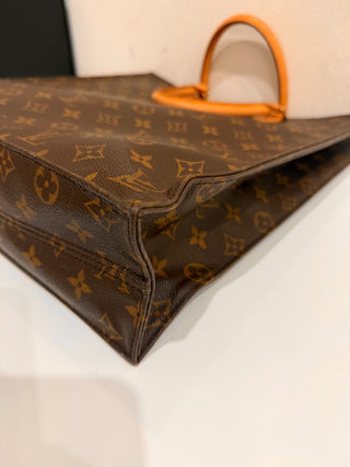 Louis Vuitton Monogram Canvas Sac Plat Top Handle Tote Bag