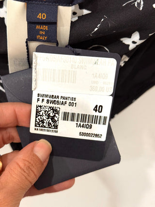 NWT Louis Vuitton LV Graphic Monogram Bikini Bottoms Black Women's FR 40 / US 8